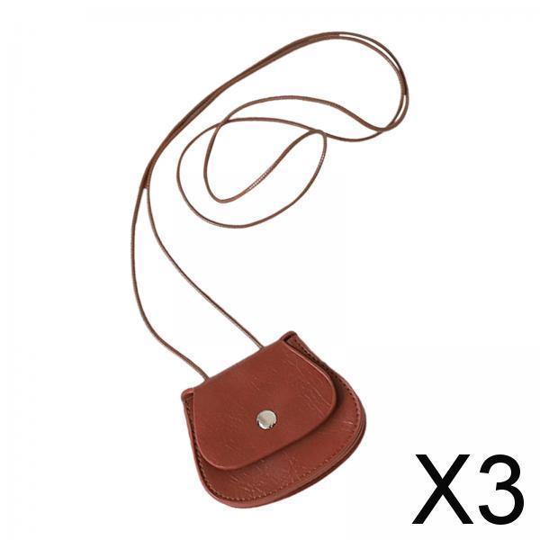3xHanging Neck Pouch Portable Container Earbud Case for Biking Travel Climbing