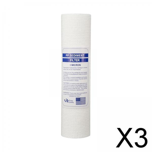 3xReplacement Cartridge 10 Replace Cartridge Filters Whole House Water Filter 5 Micron"