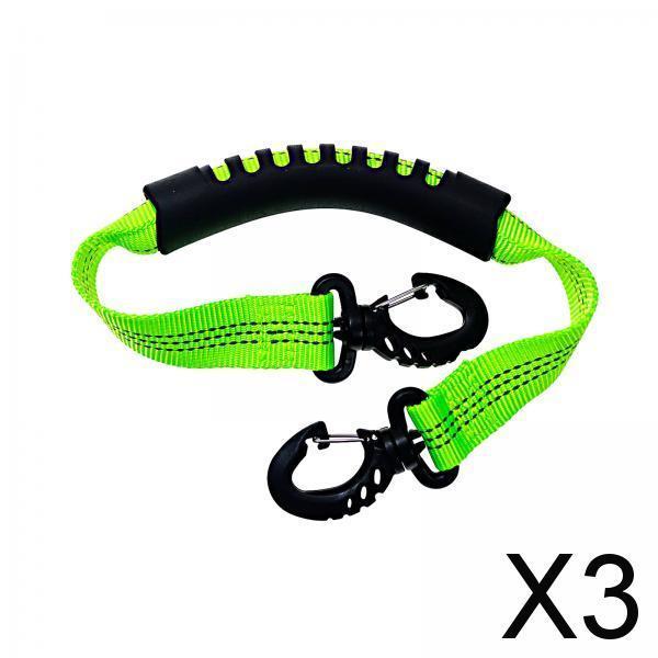 3xRoller Skate Strap Carrying Ski Boots Carrier Strap for Outdoor Skating Kids green