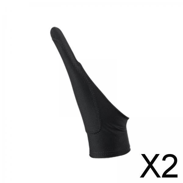 2xArtist Drawing Glove Elastic for Tracing Board Pencil Sketching Painting Single Finger L