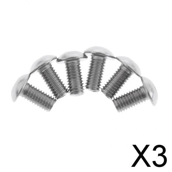 3x6pcs M5x10mm Steel Bicycle Disc Brake Rotor Bolts Bike Disk Rotor Screws