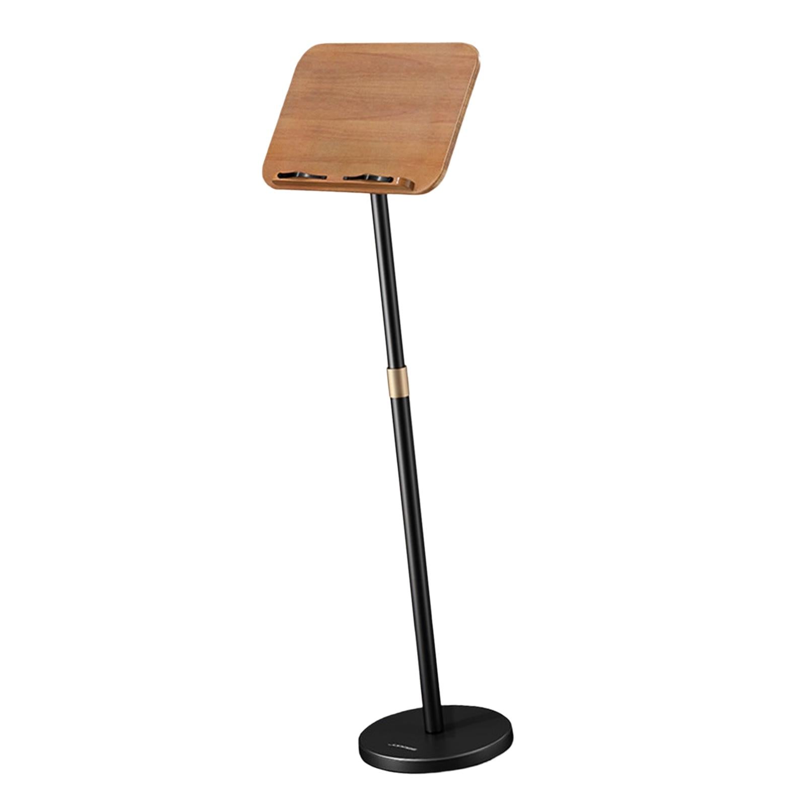 Floor Book Stand Metal Support Multi Function Hands Free Holder for Document Black