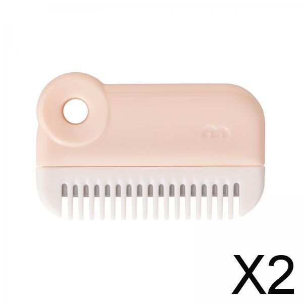 2xMini Hair Trimmer 2 in 1 Hair Cutting Thinning Comb for Home Use Woman Girls