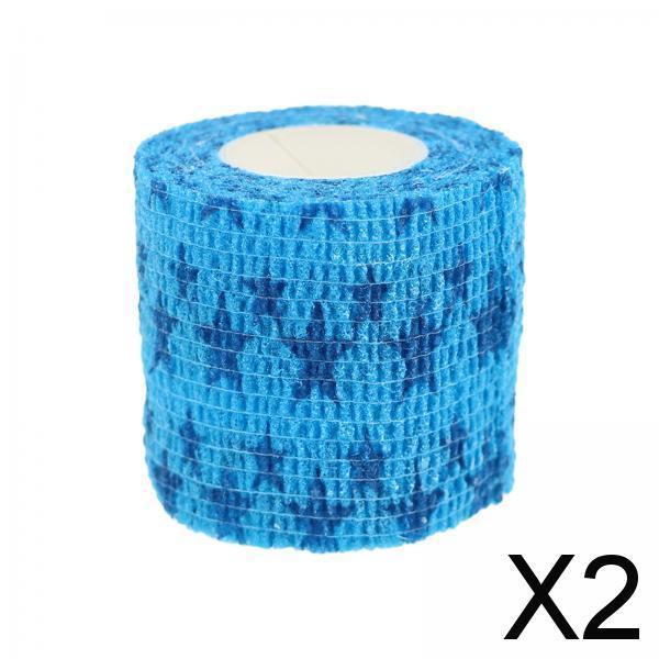 2xSelf Adhesive Elastic Bandage Cohesive Bandages Strain Pet Sports Wrap Tape