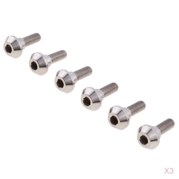 18pcs M6 x 20mm Titanium Ti Disc Brake Rotor Bolts for Suzuki GSXR Yamaha