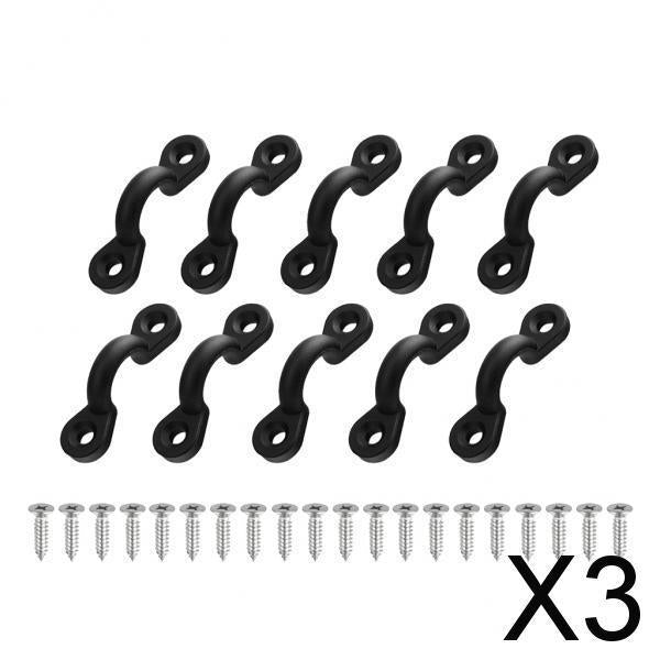 3x10 Pieces New Nylon Marine Deck Sheet Eye Lacing Strap Saddle Clip 34 x 10mm