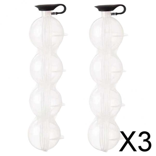 3xIce Cube Ball Maker for Whiskey Beverages Juice Mold Party Household Tool