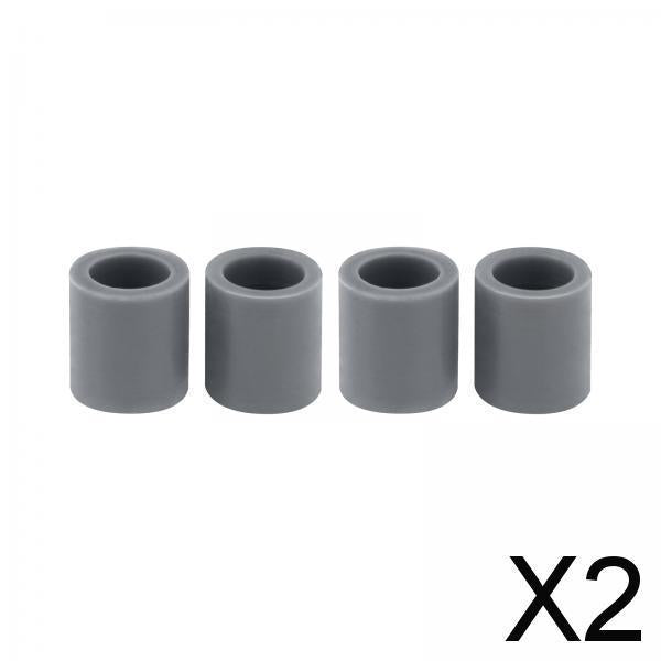 2x4Pcs Rubber Rollers Durable Rubber Roller Wheel for Electric Cutting Machine Gray