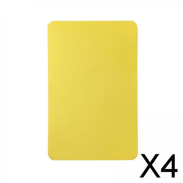 4xBoat Repair Patch 10cmx15cm PVC Repair Patches for Dinghy Raft Repair Tool Yellow