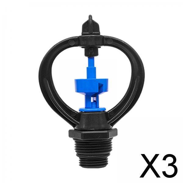 3x360 Degrees Lawn Irrigation Watering Sprinkler for Lawn Greenhouse Gardening Style A
