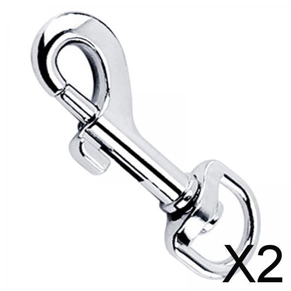 2xSnap Hook Pet Swivel Snap Fits for Handmade Crafts Purse Bag Making Camping 53mm