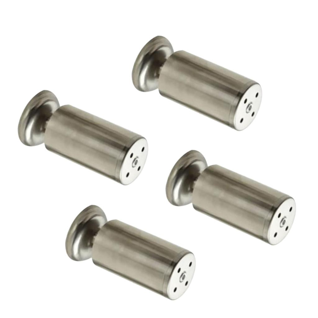 4-Piece Stainless Steel Sofa Leg Furniture Chair Table Bed Feet 50x120mm