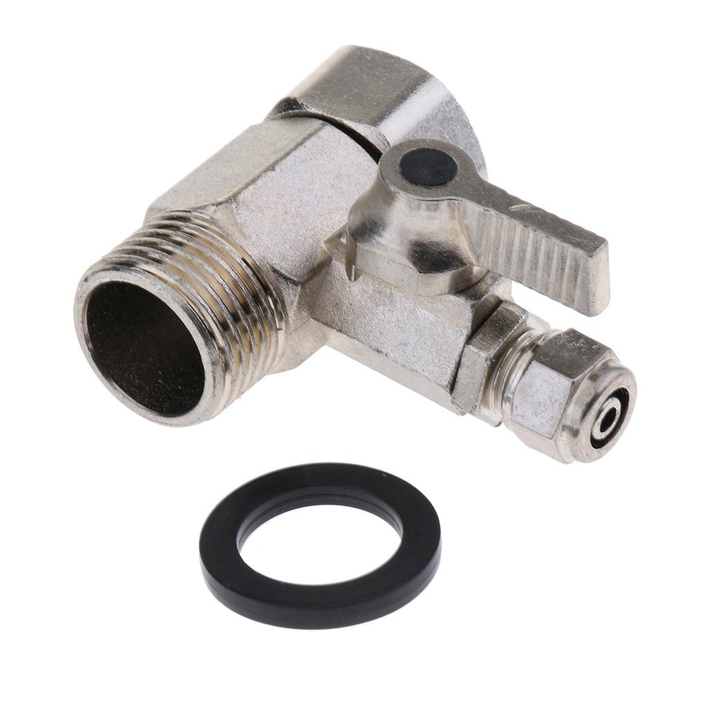 Alloy Purifier Feed Tee Faucet Ball Valve 1/2 inch to 1/4 inch RO System