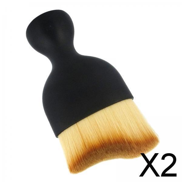 2xCar Detailing Brush for Air Conditioner Vents Dashboard Automotive no Storage Box