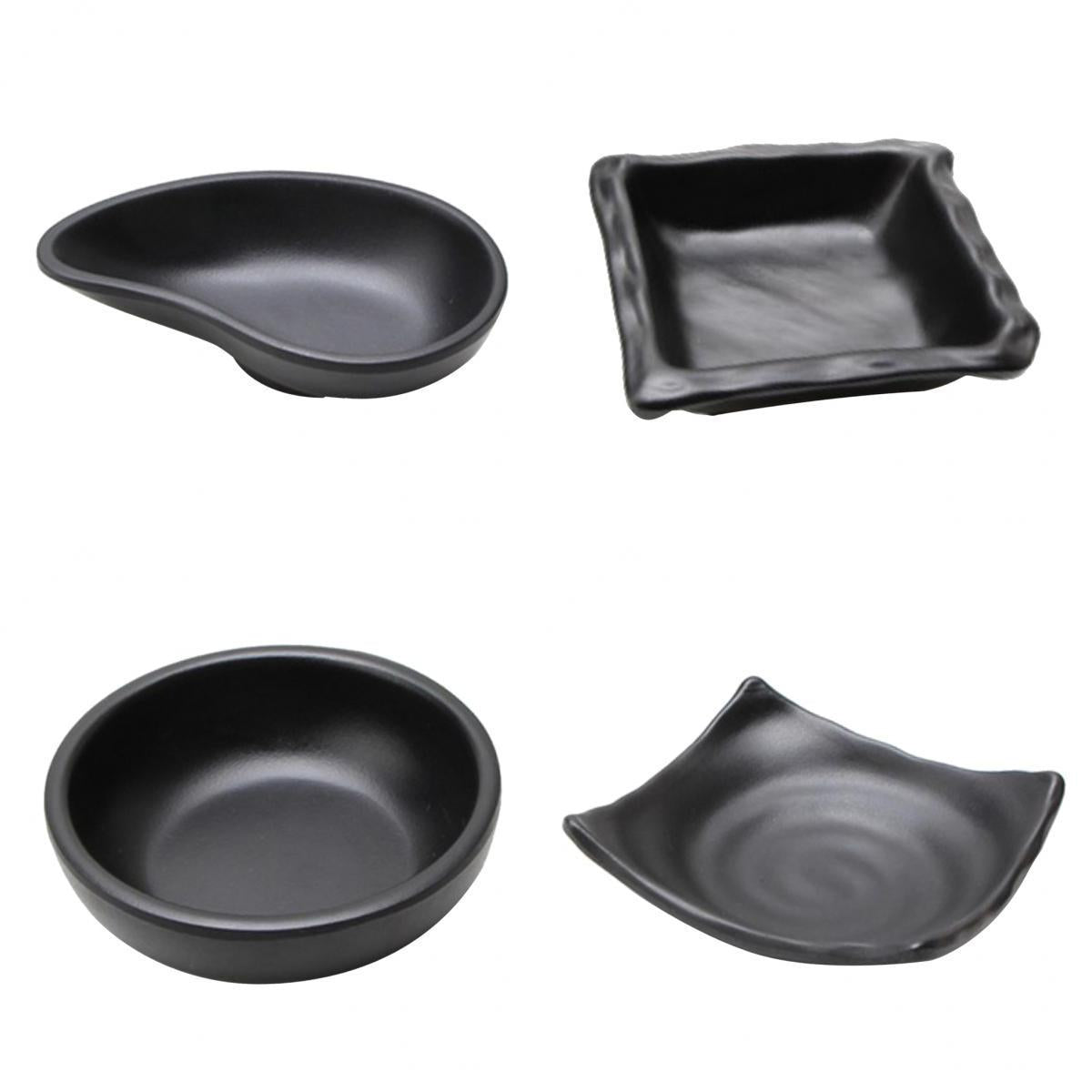 4Pcs Japanese Sushi Sauce Dipping Bowl Snacks Nuts Plate Butter Dish Tray A