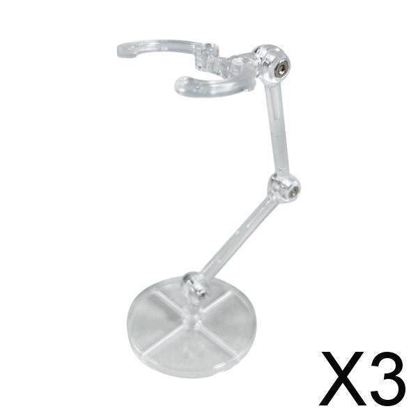 3xAction Bases Holder Sturdy Support DIY Model Support Stand for 6'' Doll clear