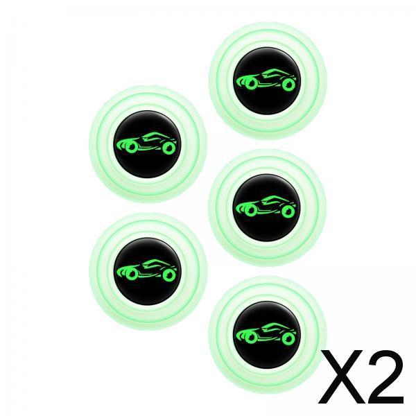 2xCar Door Absorber Cushion Gasket Decorative Buffer Bumper Cushion 5xLuminous with Sign