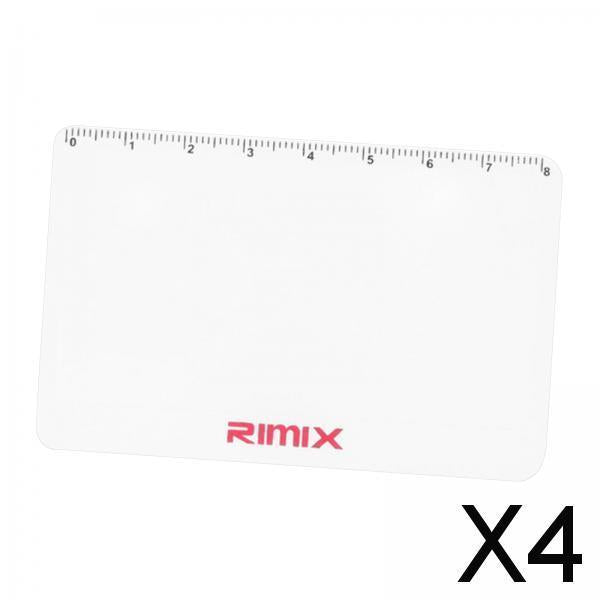4x Pocket Len Magnifier Outdoor Fre HD Reading Glass Credit Card Size White