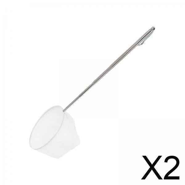 2xFish Net Carp Fishing Aquarium Fish Tanks Fishing Tackle Fishing Landing Net Round 13x9x1.2cm