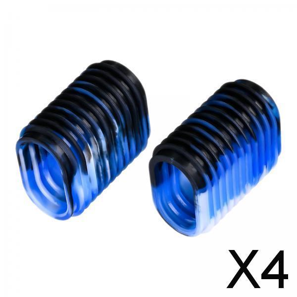 4xDurable Fishing Reel Handle Grips Baitcaster Knob Covers Fishing Accessory Blue