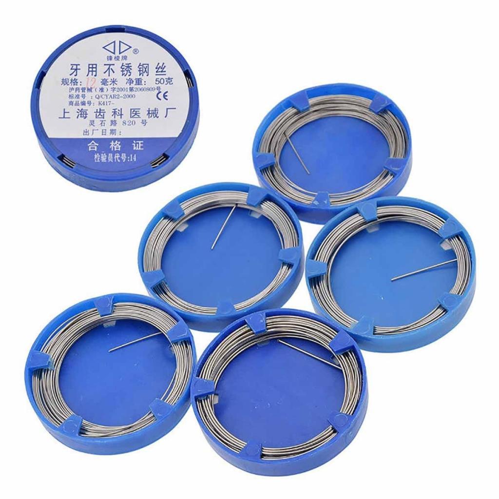2xStainless Steel Dental Wire Orthodontic  Instruments 0.8mm