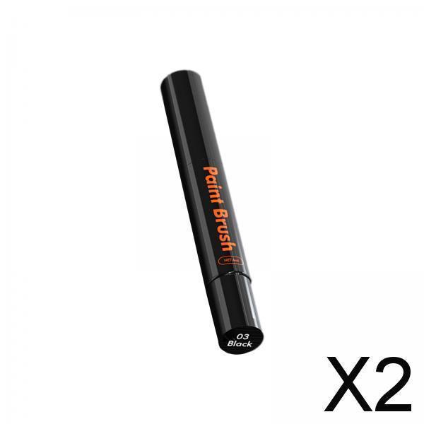 2xCar Touch up Paint Pen Accessory Scratch Remover Erase Car Scratches Durable Black