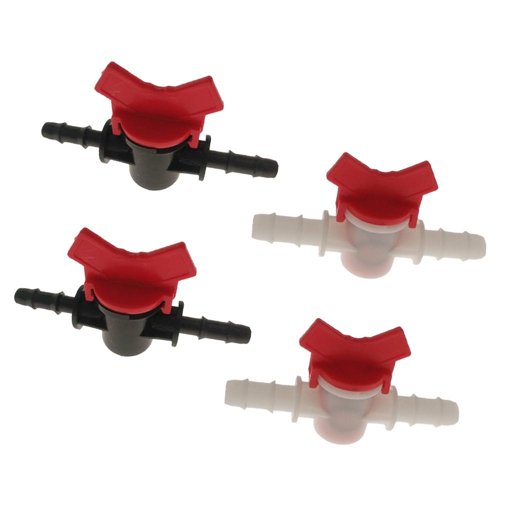 4PCS Water Flow Regulator Straight Valve DIY Water Flow Switch 2x8mm+2x10mm