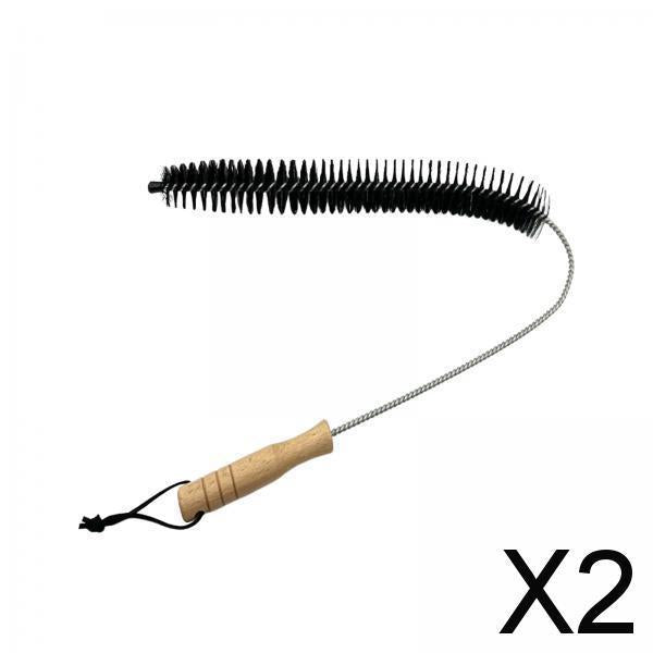 2xClothes Dryer Vent Brush Universal for Dryer Vent Exhaust Vents Refrigerator 75cm half Bristles