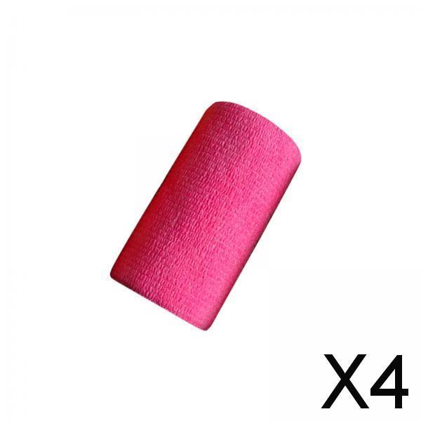 4xVet Wrap 4 inch Wide Non Woven Elastic Self Adherent Wrap for Dogs Pet Ankle Pink