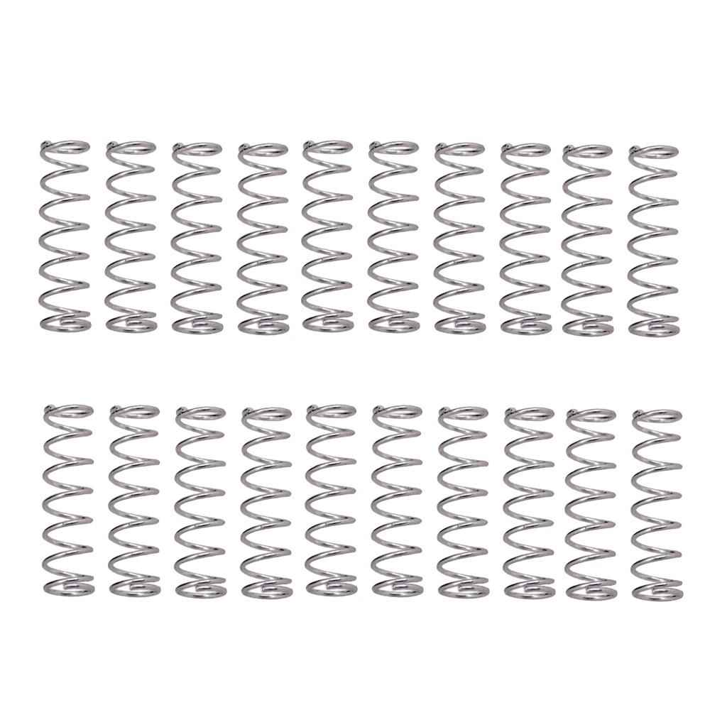 20 Pieces Humbucker Pickup Mounting Springs for Electric Guitar Bass Silver