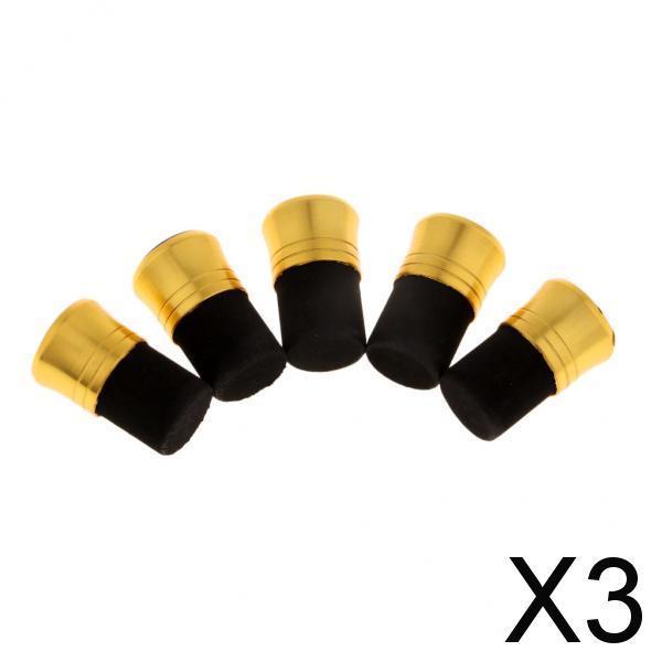 3x5pcs Fishing Rod Pole Butt Caps Front Cover Stopper End Protector 17mm