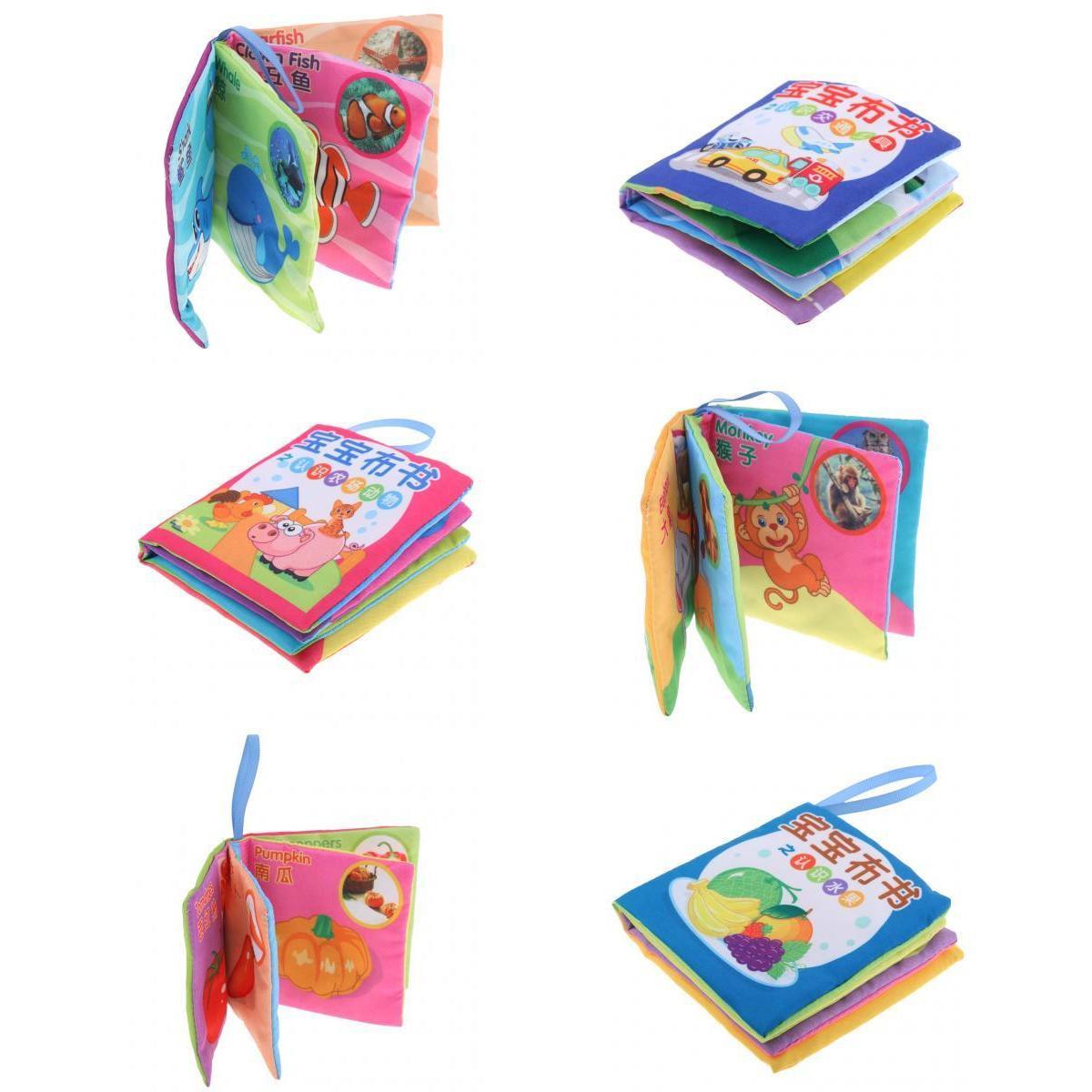 6 Set Baby Kids Intelligence Developmental Cloth Cognize Educational Book