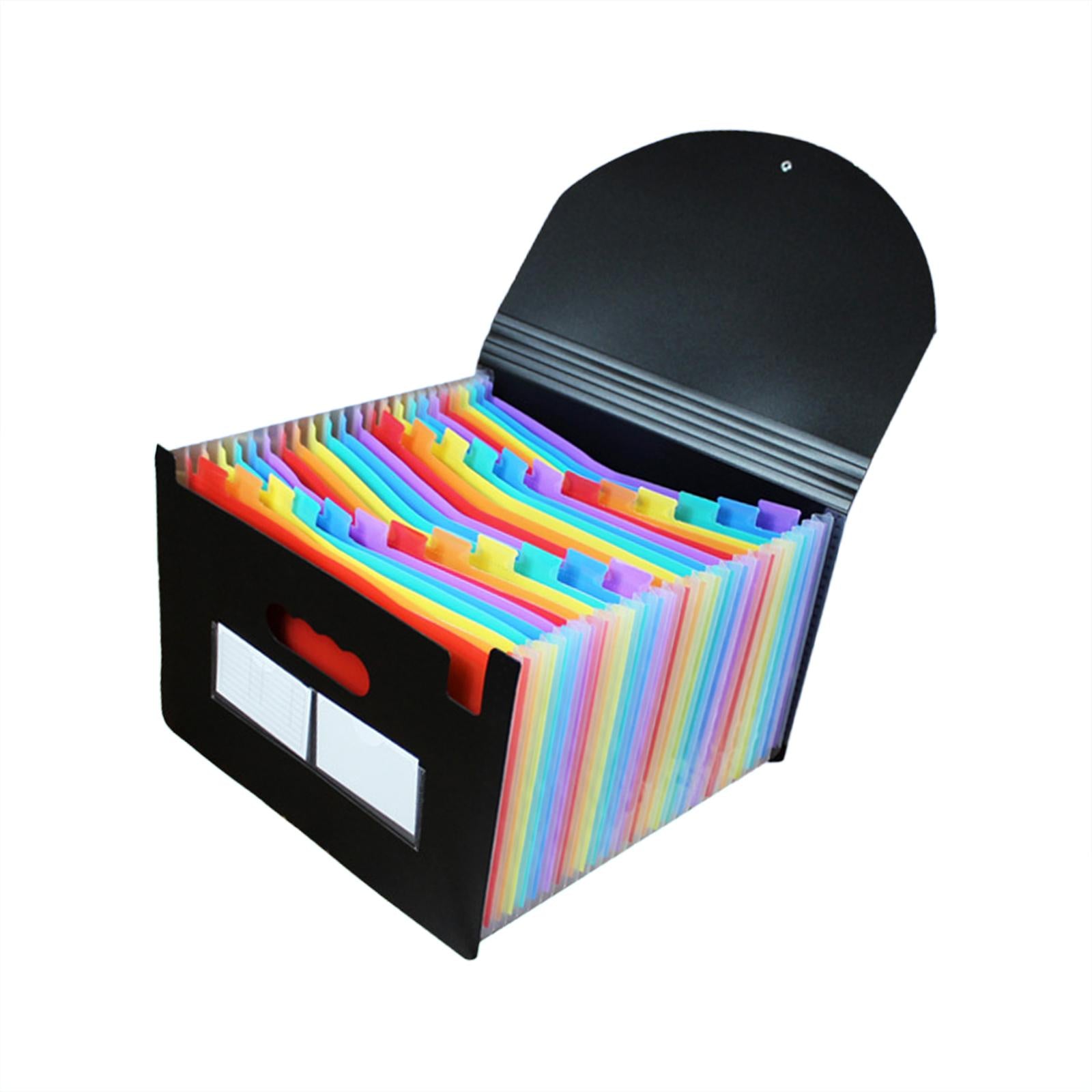 Expanding File Pockets Expanding Organizer File Folder School File Organizer Colorful 24 Pockets
