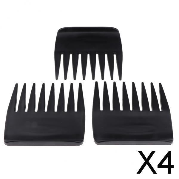 4x3pcs Detangling Hair Comb Hair Conditioning Rake Comb Wide Tooth Hairbrush