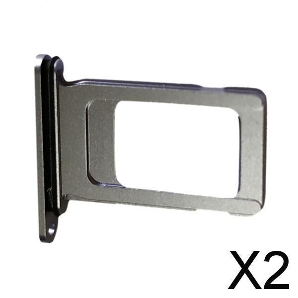 2xOriginal SIM Card Tray Slot Holder Replacement Part for iPhone 11 Purple
