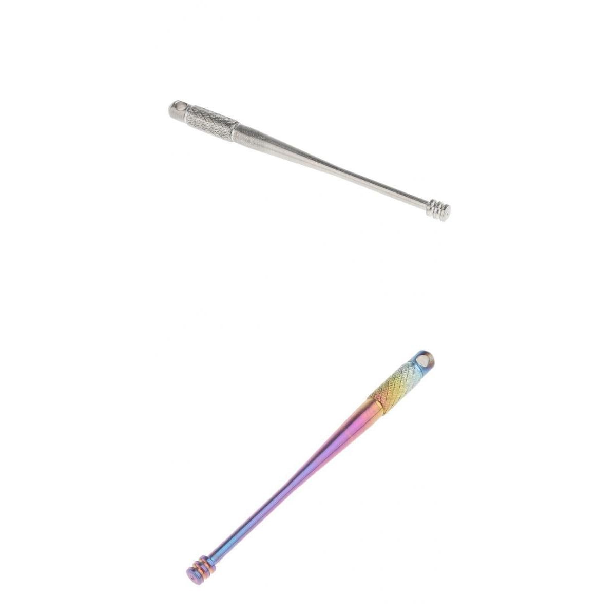 2x Titanium Alloy Camping Ear Pick Ear Curette Travel Kit Ear Cleansing Tool