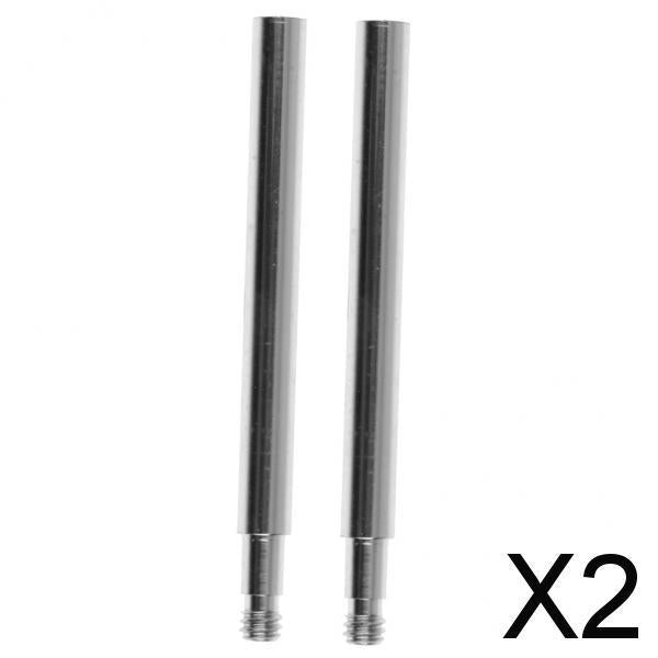 2x2pcs Cycling Bike Bicycle Presta Valve Extensions Extender 60mm Silver