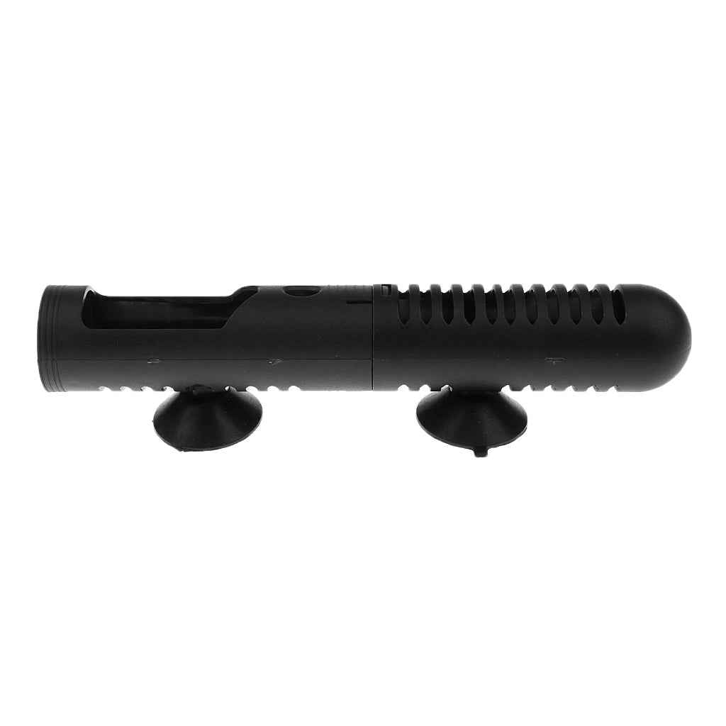 Aquarium Heater Guard Protector w/ Suction Cups - Black