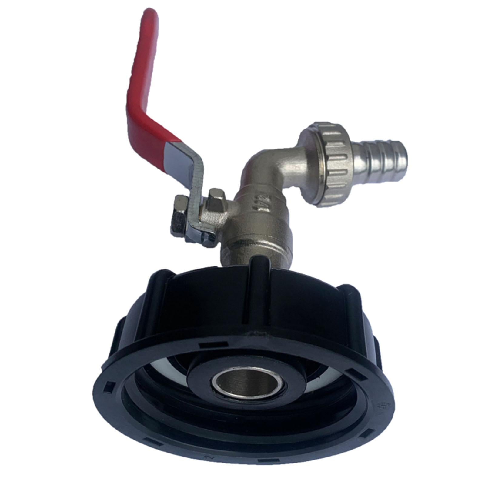 IBC Tank Adapter Oil Fuel Brass Outlet Tape Valve Fitting Parts Repalcements