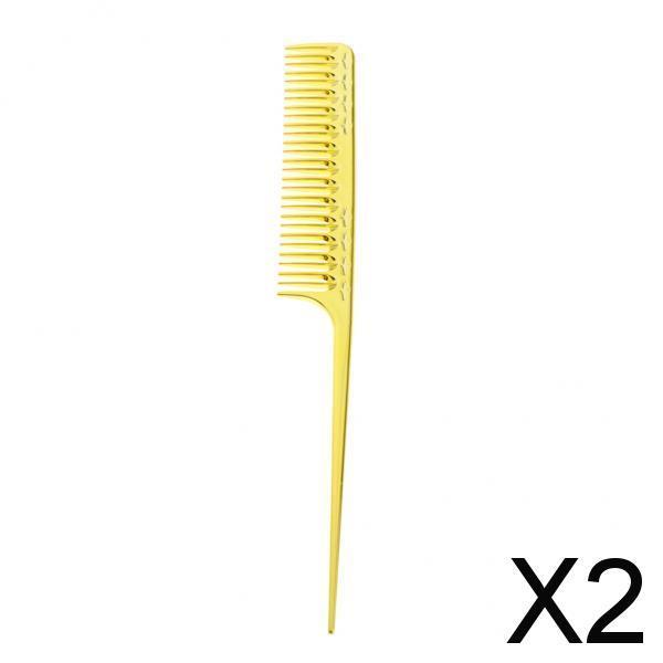 2xCarbon Fiber Hair Cutting Comb Anti-static Hairdressing Styling Tools 08