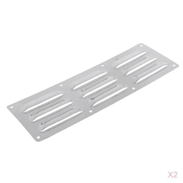 2pcs 304 Stainless Steel Marine Boat Yacht Louver Vent 9 Slot Ventilation