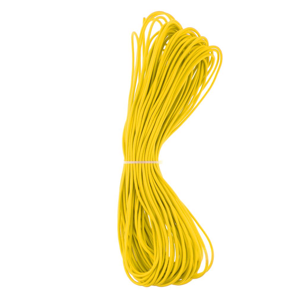 Elastic Bungee Rope Shock Cord Tie Down for Roof Racks Boats 20m Yellow