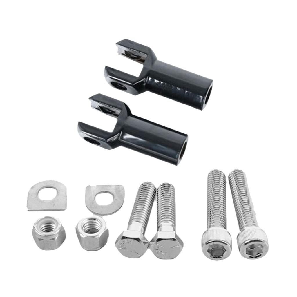 Motorcycle Rear Passenger Footrest Support Bracket for Harley 00 - 18 Black
