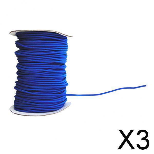 3x4mm Strong Elastic Bungee Rope Shock Cord Tie Down Boats Trailers 5m Blue