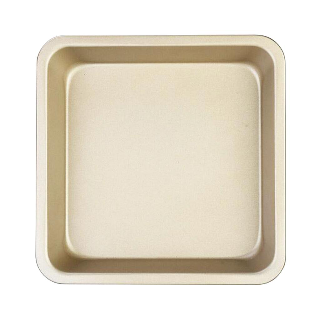 8inch Square Nonstick Toast Bread Pastry Pan Baking Mold Baking Tray Golden