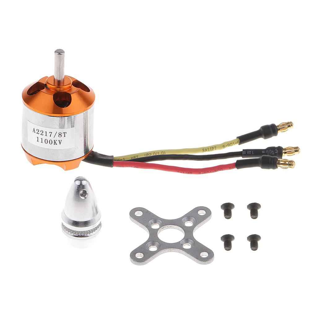 A2217-1100KV Brushless Motor for RC Boat Parts/ Fixed Wing 10inch Propellers 1070, 1050, 1060