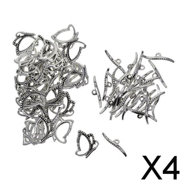 4x30 Sets Tibetan Silver Toggle Clasps Hooks Connectors