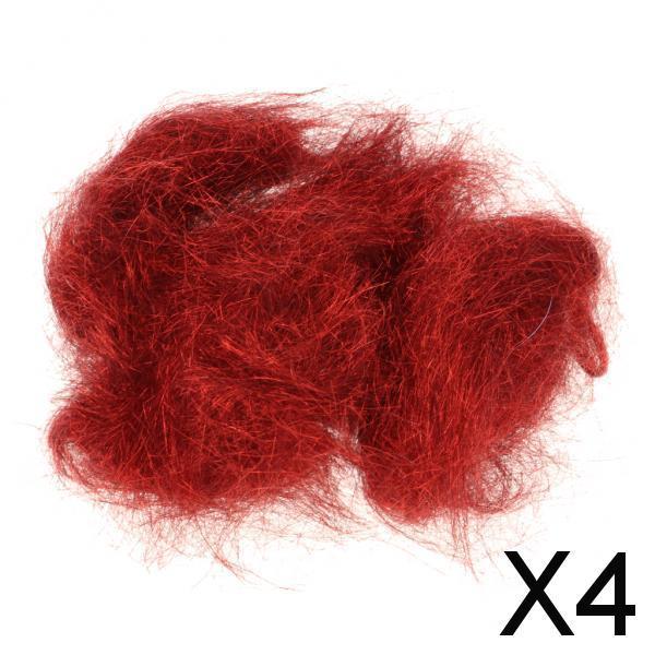 4xIce Dubbing Ice Dub 2g Thread Wing Trout Nymph Fly Tying Materials Red