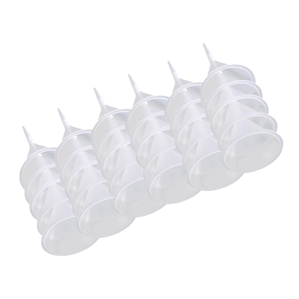 30pcs Small Plastic For Perfume Diffuser Bottle Mini Liquid Oil Funnels Lab