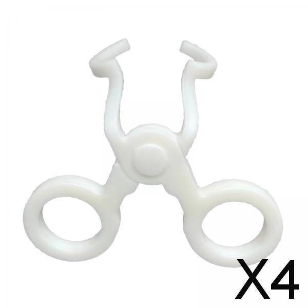 4xContact Lens wearing Tool Eyelid Stretching Tools Contact Lens wearing Aid White